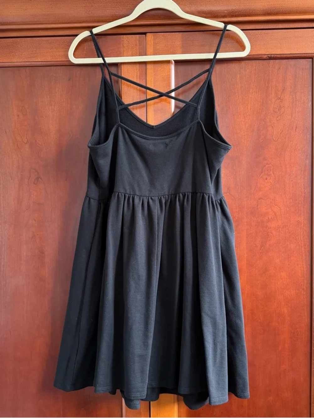Wild Fable Black Cross Back Mini Dress Size Large - Picture 5 of 14